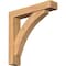 Ekena Millwork Thorton Block Smooth Bracket w/ Offset Brace, Western Red Cedar, 5 1/2"W x 28"D x 28"H BKT0604X28X28THR05SWR - alternate 1